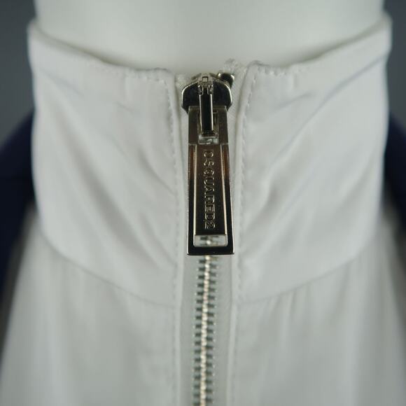 DSQUARED2 36 Navy Hooded Jacket Vest - Picture 2 of 11